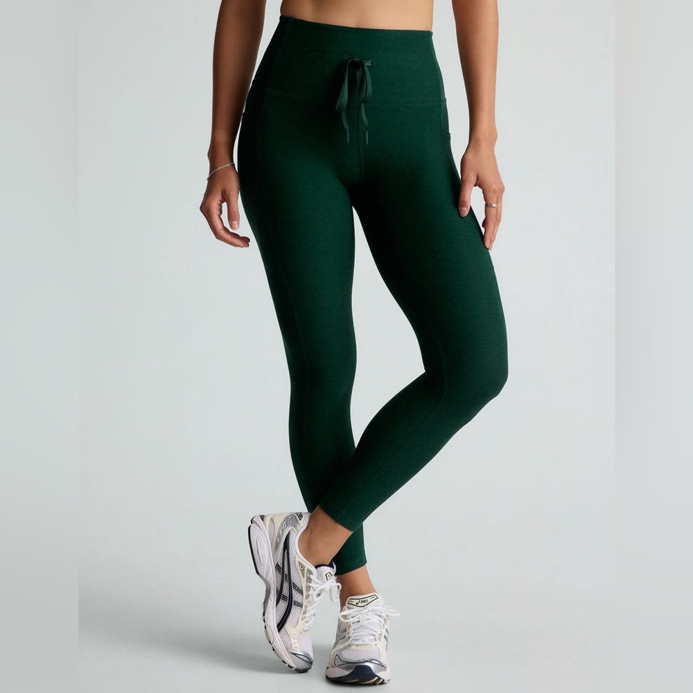 Beyond Yoga Spacedye Go Pocket Midi Legging Green